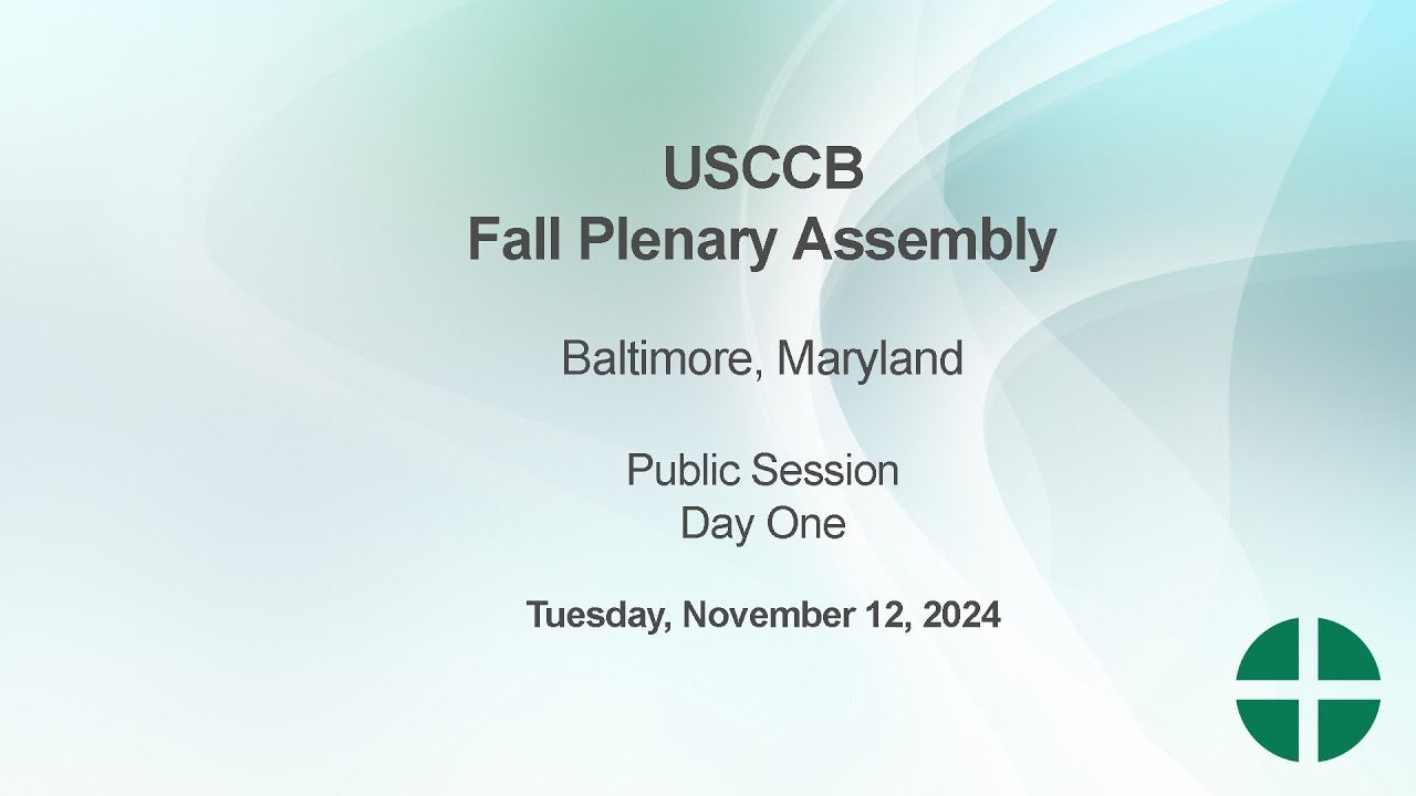 USCCB November 2024 Assembly Day 1